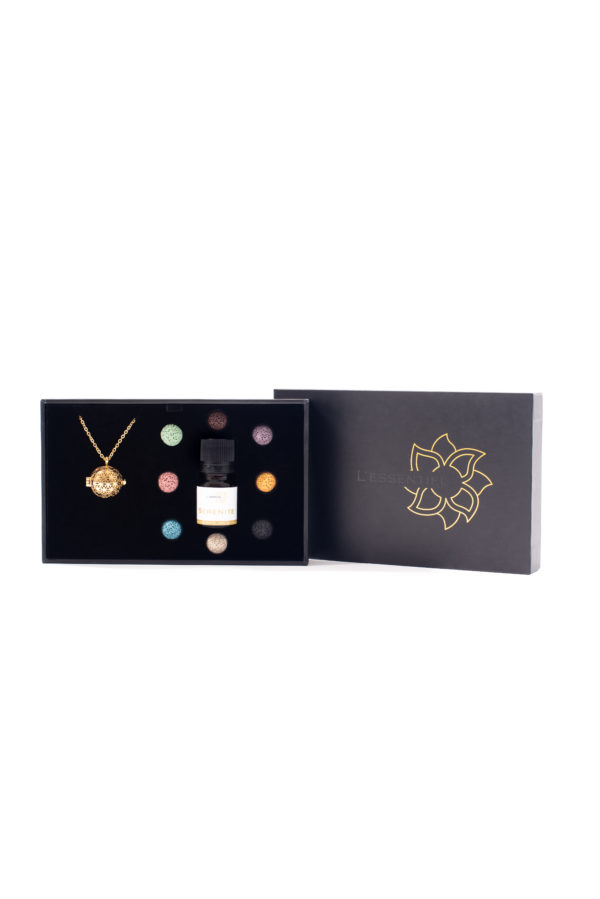 Set Collier AromaFlower Doré et synergie