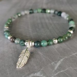 Agate mousse feather